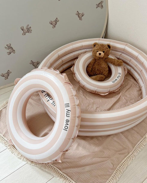 Love my lil スイムリング 浮き輪 50cm 60cm ストライプ ボーダー ラブマイリル