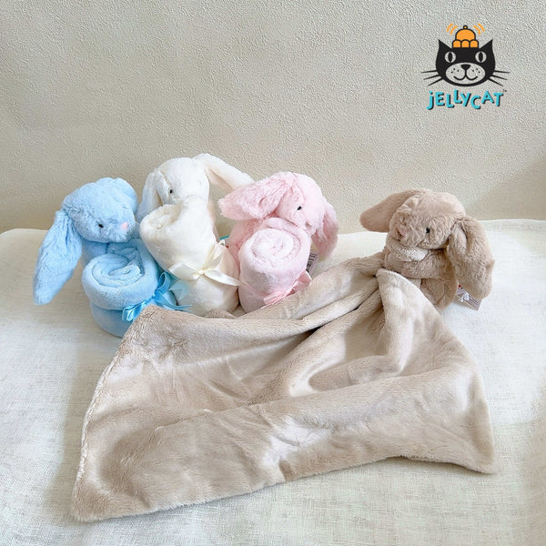 Jellycat Bashful Bunny Soother うさぎ たれ耳 ブランケット ぬいぐるみ 無地 ジェリーキャット