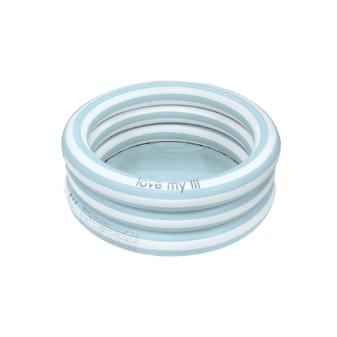 Love my lil ラウンドプール 70cm 90cm ビニールプール ストライプ ボーダー ピンク ブルー ラブマイリル