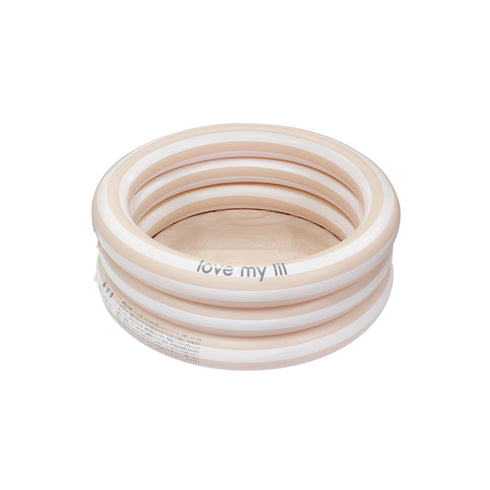 Love my lil ラウンドプール 70cm 90cm ビニールプール ストライプ ボーダー ピンク ブルー ラブマイリル