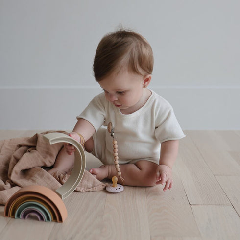 Mushie Rainbow Stacker Toy レインボー スタッカートイ スタッキング 虹 ムシエ