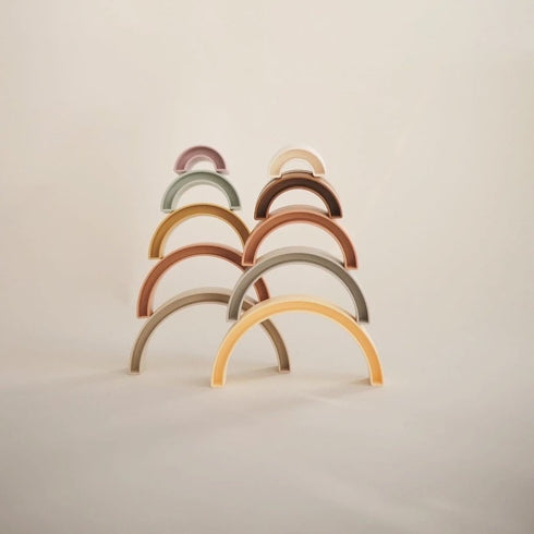 Mushie Rainbow Stacker Toy レインボー スタッカートイ スタッキング 虹 ムシエ