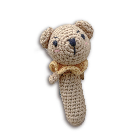 The Little Linen Company クロシェットラトル TLLC Crochet Rattle どうぶつラトル ガラガラ リトルリネンカンパニー