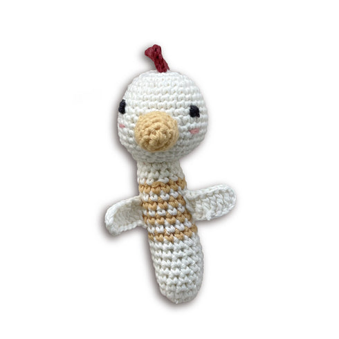 The Little Linen Company クロシェットラトル TLLC Crochet Rattle どうぶつラトル ガラガラ リトルリネンカンパニー