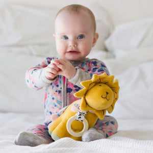 TIKIRI らいおん アクティビティトイ 布製 仕掛けおもちゃ Lion Activity Toy with Rubber Teether 歯固め ティキリ