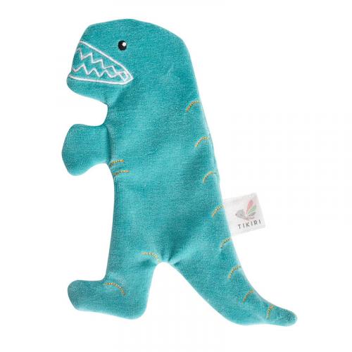 TIKIRI 恐竜 ちょうちょ カシャカシャタオル ベビーおもちゃ Crinkle オーガニックコットン ティキリ