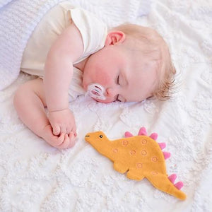 TIKIRI 恐竜 ちょうちょ カシャカシャタオル ベビーおもちゃ Crinkle オーガニックコットン ティキリ