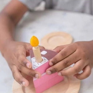 PLAN TOYS バースデーケーキセット Birthday Cake Set 木のおもちゃ 木製 3488 プラントイ