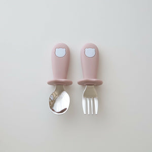 kawaii&born くまさん スプーン＆フォーク カトラリーセット 子供用 ベビー用 KawaiiZou