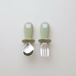 kawaii&born くまさん スプーン＆フォーク カトラリーセット 子供用 ベビー用 KawaiiZou