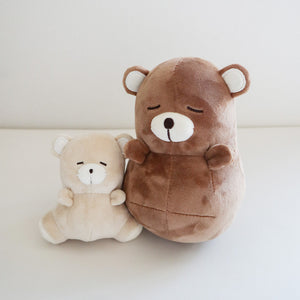 amanoppo ゆらゆら 親子でねんね -おきあがりこぼしとラトルのセット- くまさん ぬいぐるみ あまのっぽ