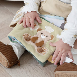 amanoppo ふんわりえほん BOX入 「こぐまくんの焼きたてパン」 布絵本 あまのっぽ