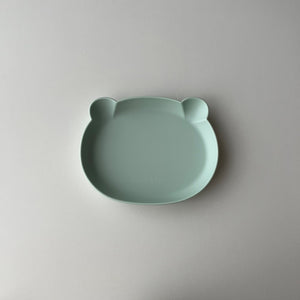 kawaii&born くまシリコンプレート 割れないお皿 離乳食 滑り止め ベビー食器 Bear