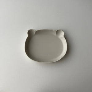 kawaii&born くまシリコンプレート 割れないお皿 離乳食 滑り止め ベビー食器 Bear
