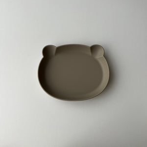kawaii&born くまシリコンプレート 割れないお皿 離乳食 滑り止め ベビー食器 Bear