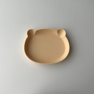 kawaii&born くまシリコンプレート 割れないお皿 離乳食 滑り止め ベビー食器 Bear