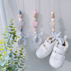 LABRO 赤ちゃんのお靴ホルダー シューズクリップ お花 ベビーカーに♪ ラブロ