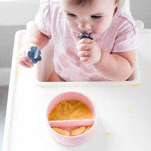 Grabease グラビーズ  シリコンボウル グレー Silicone Suction Bowl ベビー食器 離乳食