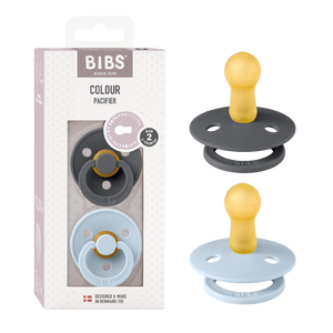 BIBS おしゃぶり2個入 天然ゴム 北欧 サイズ 1 サイズ 2 ビブス