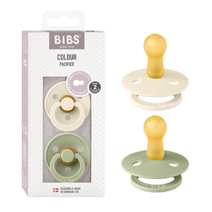 BIBS おしゃぶり2個入 天然ゴム 北欧 サイズ 1 サイズ 2 ビブス