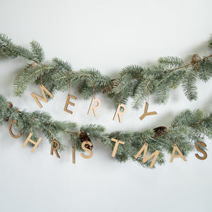 Hanamei クリスマス レター オーナメント ウッドバナー ツリー CHRISTMAS 木製 ガーランド 日本製 ハナメイ