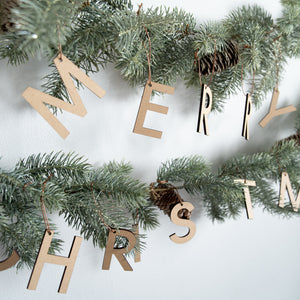 Hanamei クリスマス レター オーナメント ウッドバナー ツリー CHRISTMAS 木製 ガーランド 日本製 ハナメイ
