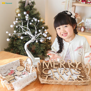 Hanamei クリスマス レター オーナメント ウッドバナー ツリー CHRISTMAS 木製 ガーランド 日本製 ハナメイ