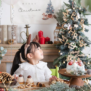 Hanamei クリスマス レター オーナメント ウッドバナー ツリー CHRISTMAS 木製 ガーランド 日本製 ハナメイ