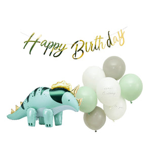 Hanamei バルーンパーティーキット ダイナソー 誕生日 飾り付け バースデー 男の子 恐竜 トリケラトプス ハナメイ