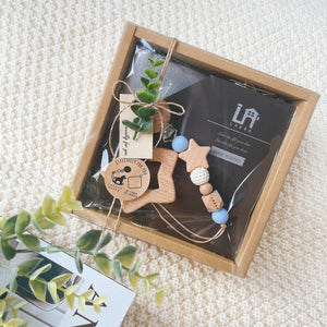 LABRO ベビーギフトセット トイクリップ＆ウッドトイ 木馬 おうまさん タオル ファーストトイ ラブロ