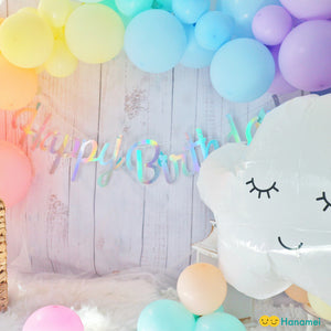 Hanamei バースデーデコレーション セット レインボー 虹カラー バルーン 風船 誕生日 飾り付け ハナメイ