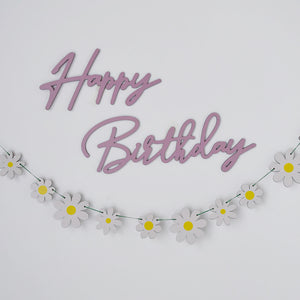 MOONTIC ガーランド【デイジー】ウッド バースデー お誕生日 インテリア パーティー ムーンティック