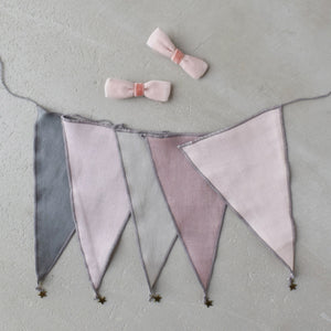 MOONTIC ファブリックガーランド グレイッシュピンク 全長2.8m ムーンティック