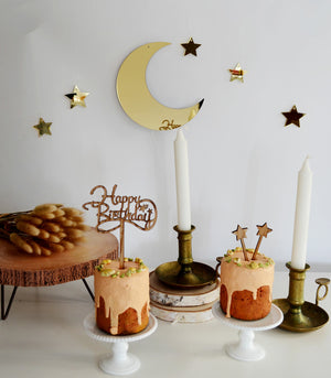 MOONTIC GOLD ゴールドミラー ムーン＆スターset デコレーション パーティー ムーンティック