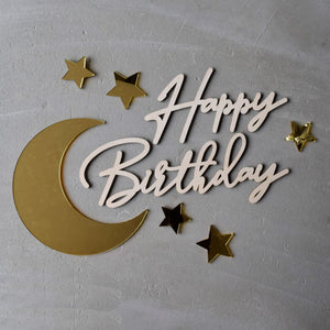 MOONTIC GOLD ゴールドミラー ムーン＆スターset デコレーション パーティー ムーンティック