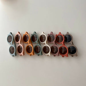 kawaii&born 紫外線99％カットのUV400 キッズサングラス ベビーサングラス 夏 日焼け対策