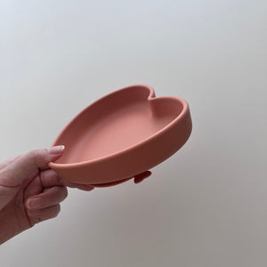 kawaii&born ハート型 シリコンプレート [003]  離乳食 食器  吸盤タイプ くっつくお皿 2024