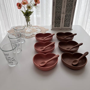 kawaii&born ハート型 シリコンプレート [003]  離乳食 食器  吸盤タイプ くっつくお皿 2024