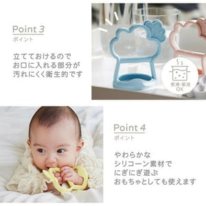 D by DADWAY にぎにぎ歯がため かぽっとはめる ディーバイダッドウェイ りんご 雲