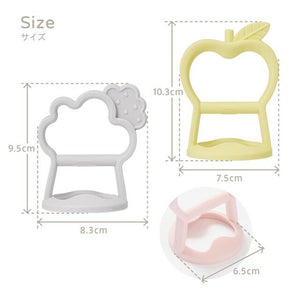 D by DADWAY にぎにぎ歯がため かぽっとはめる ディーバイダッドウェイ りんご 雲