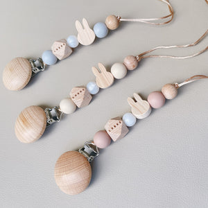 LABRO プチうさぎトイクリップ＆星の歯固め 日本製 木製 木のおもちゃ ファーストトイ ラブロ