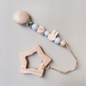 LABRO プチうさぎトイクリップ＆星の歯固め 日本製 木製 木のおもちゃ ファーストトイ ラブロ