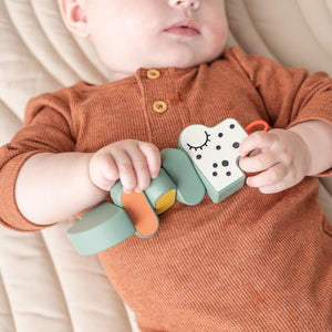 Done by Deer ツイスト＆ターントイ クロコグリーン 木のおもちゃ Twist & turn toy - Croco - Green ダンバイディア