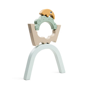 Done by Deer スタッキングトンネル 木のおもちゃ アンティ Stacking tunnel - Antee - Colour mix ダンバイディア