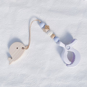 LABRO 2way フィッシングトイ くじらさん シューズクリップ 木製おもちゃ ベビーカー取付可 日本製 ラブロ