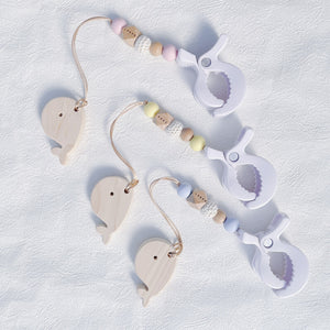 LABRO 2way フィッシングトイ くじらさん シューズクリップ 木製おもちゃ ベビーカー取付可 日本製 ラブロ