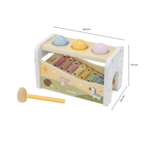 PolarB ハンマーシロフォン 木製おもちゃ 楽器 ハンマー TYPR44270 ポーラービー