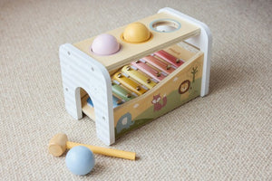 PolarB ハンマーシロフォン 木製おもちゃ 楽器 ハンマー TYPR44270 ポーラービー