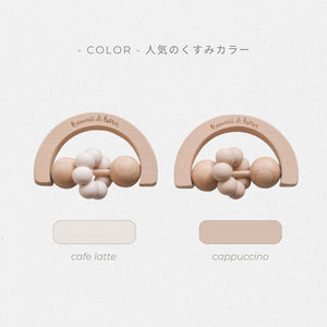 kawaii&born moon 歯固めリング 月型 木製