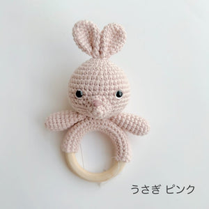 prologue baby rattle 赤ちゃんのおもちゃ ファーストトイ ガラガラ オーガニックコットン ハンドメイド